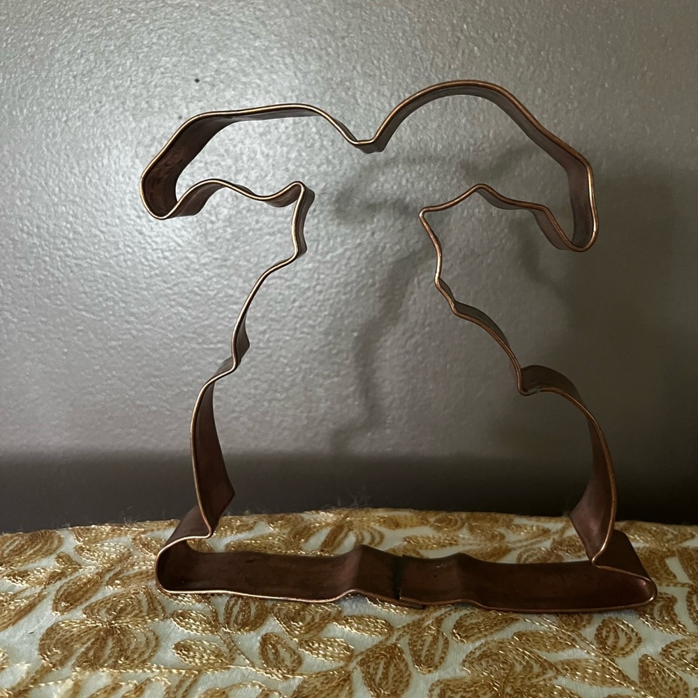 Copper Easter Bunny Cookie Cutter
